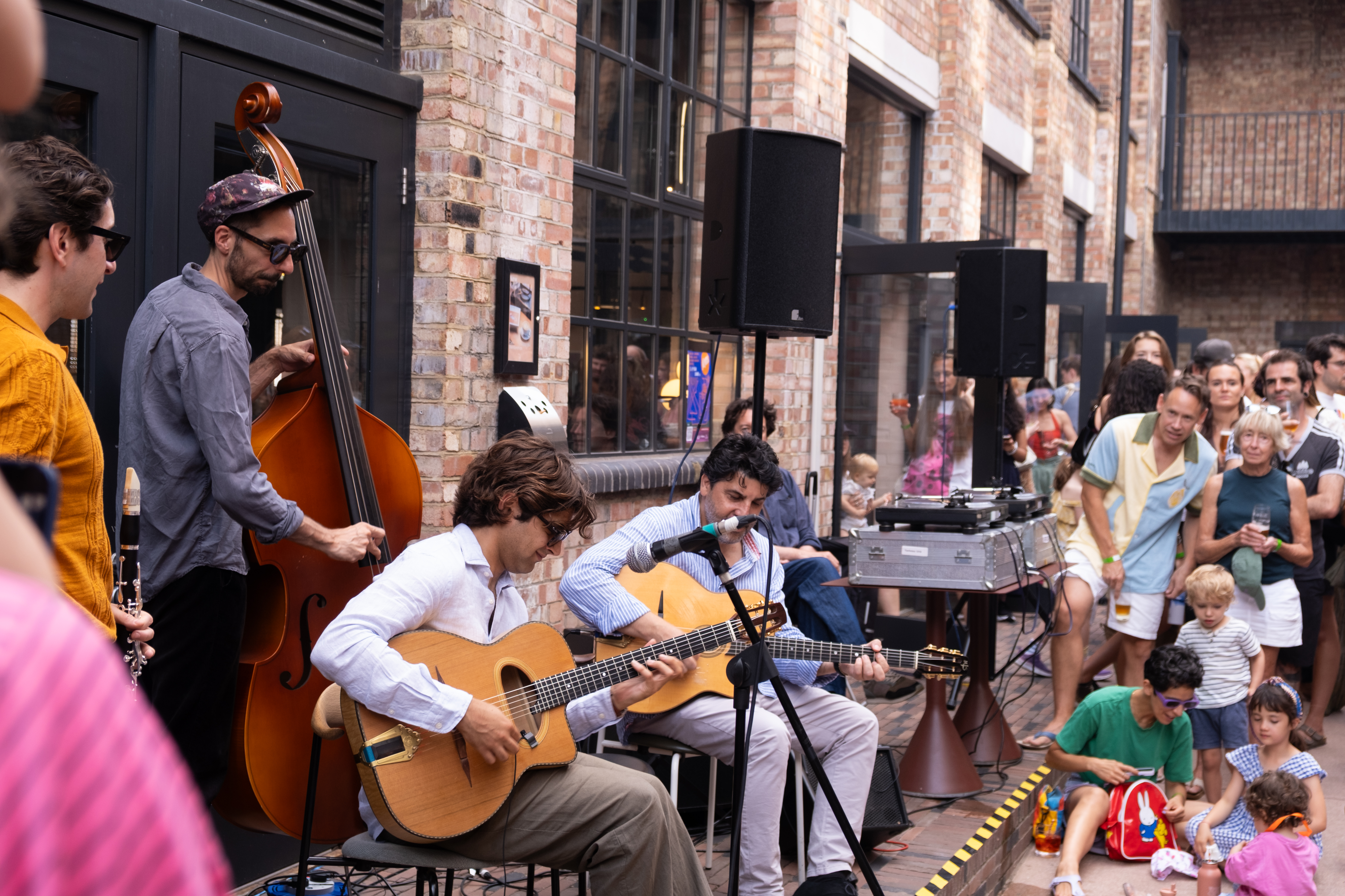 Jazz band at De Beauvoir Block